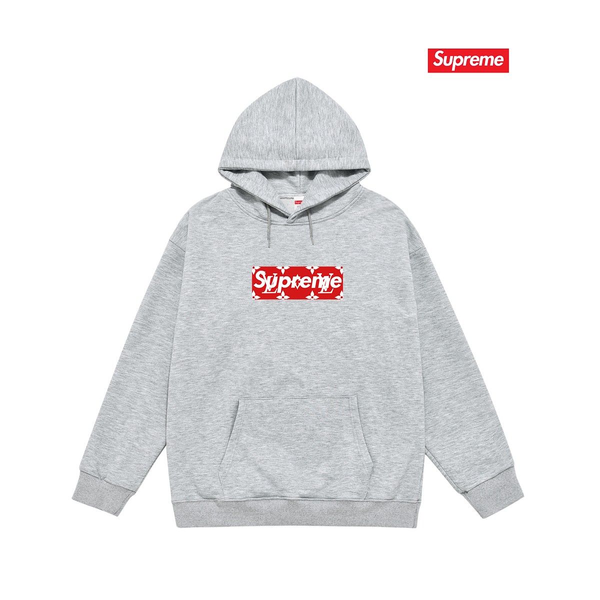Supreme x LV パーカー 男女向け ゆったり A31913