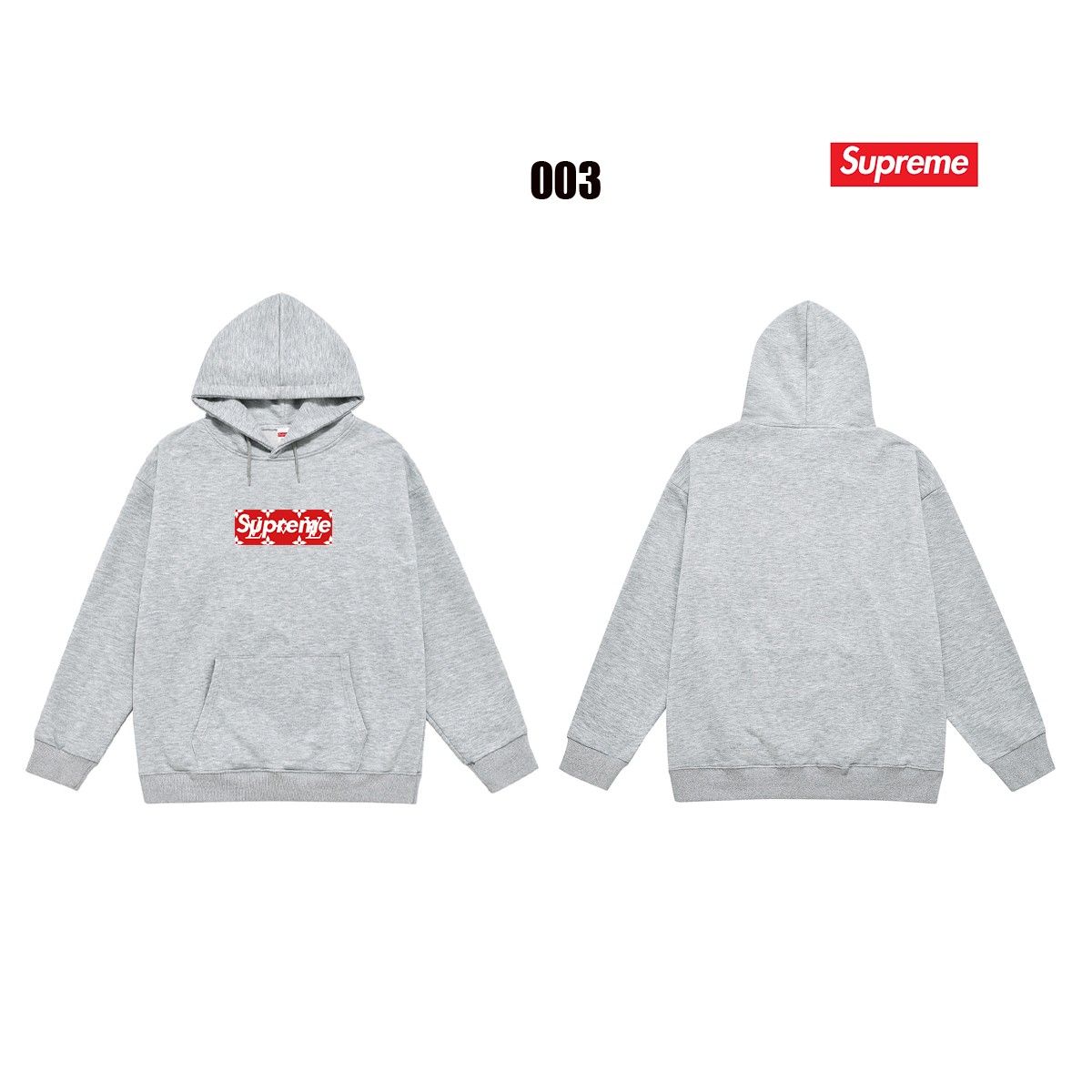 Supreme x LV パーカー 男女向け ゆったり A31913