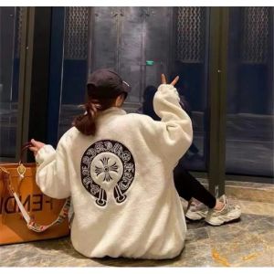 クロムハーツ ボアジャケット 男女兼用 ゆったり A31899