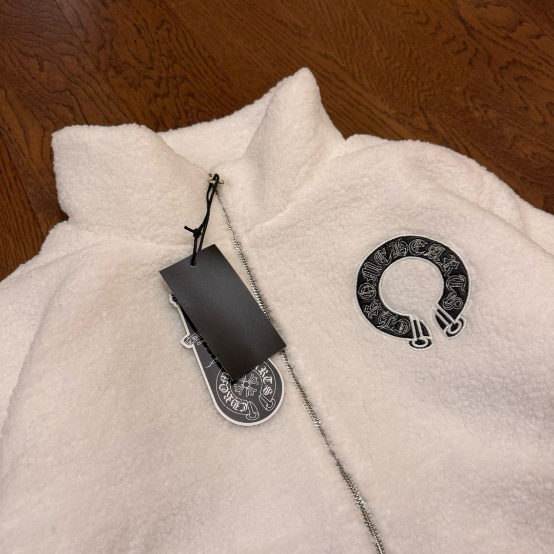 クロムハーツ ボアジャケット 男女兼用 ゆったり A31899