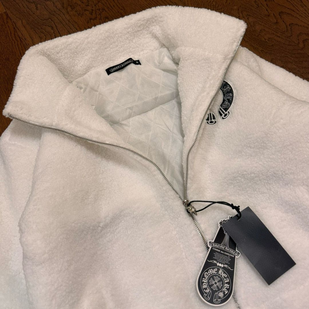 クロムハーツ ボアジャケット 男女兼用 ゆったり A31899