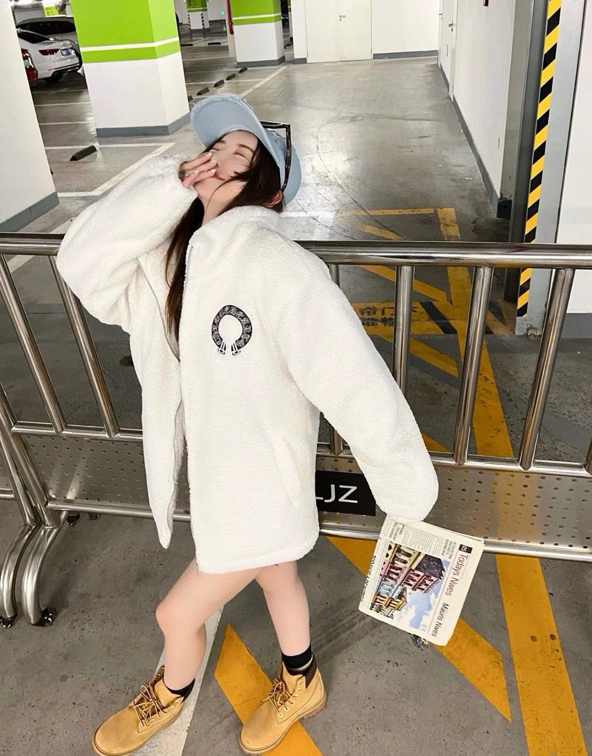 クロムハーツ ボアジャケット 男女兼用 ゆったり A31899