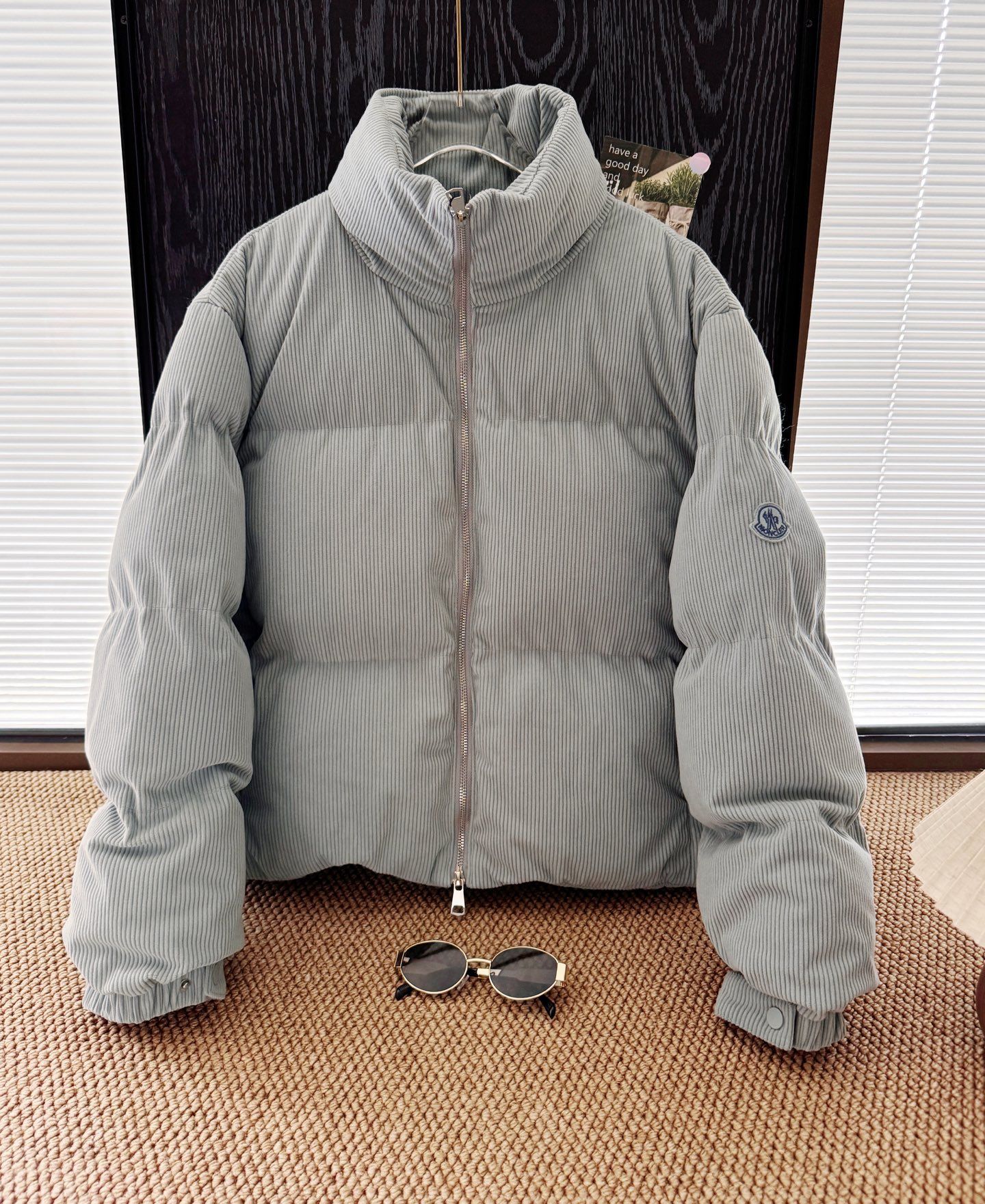 モンクレール コール天の綿入りジャケット レディース A31922