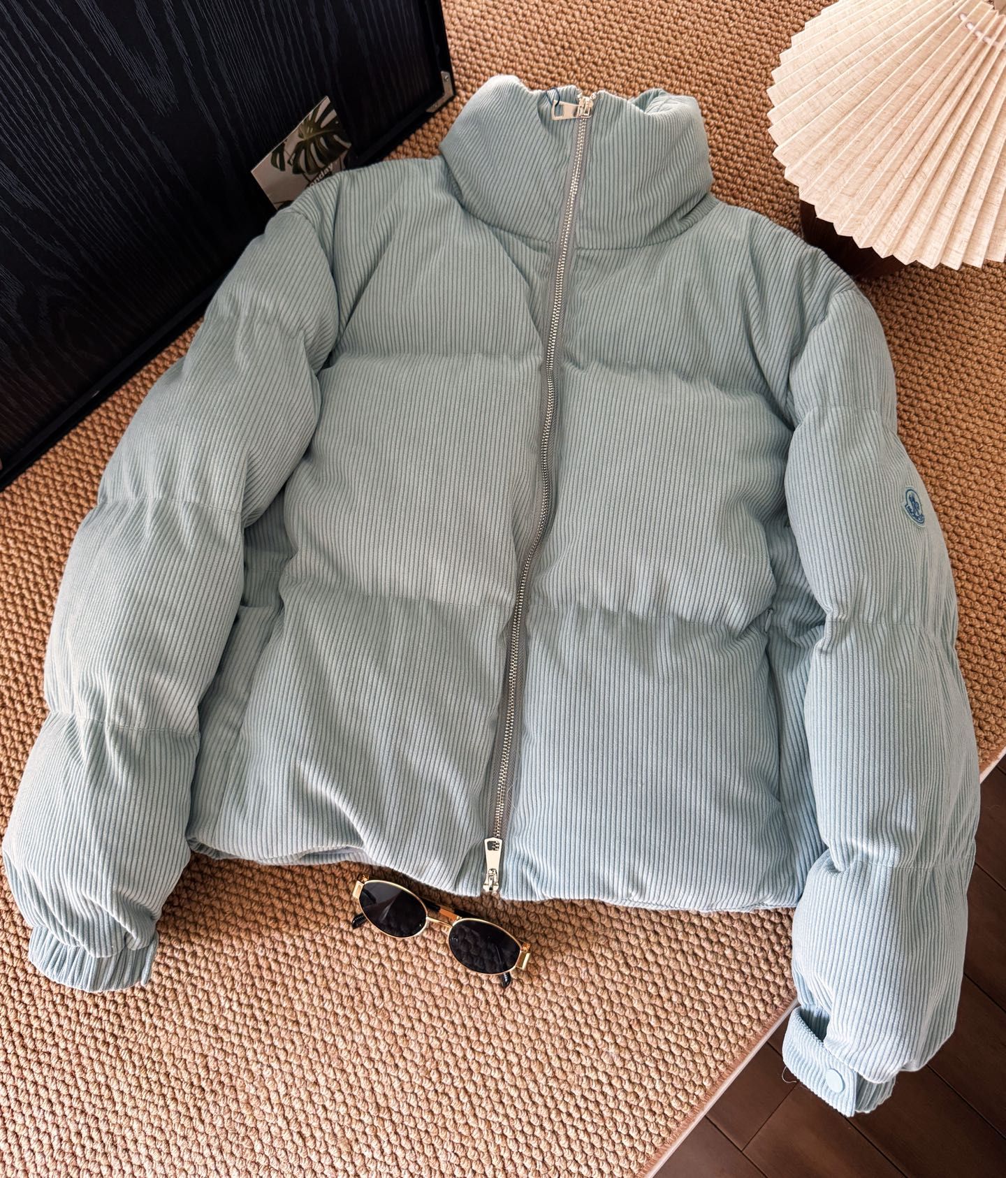 モンクレール コール天の綿入りジャケット レディース A31922