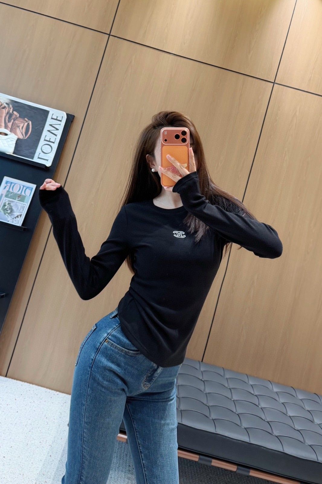 シャネル ロンT 長袖 レディース A31928