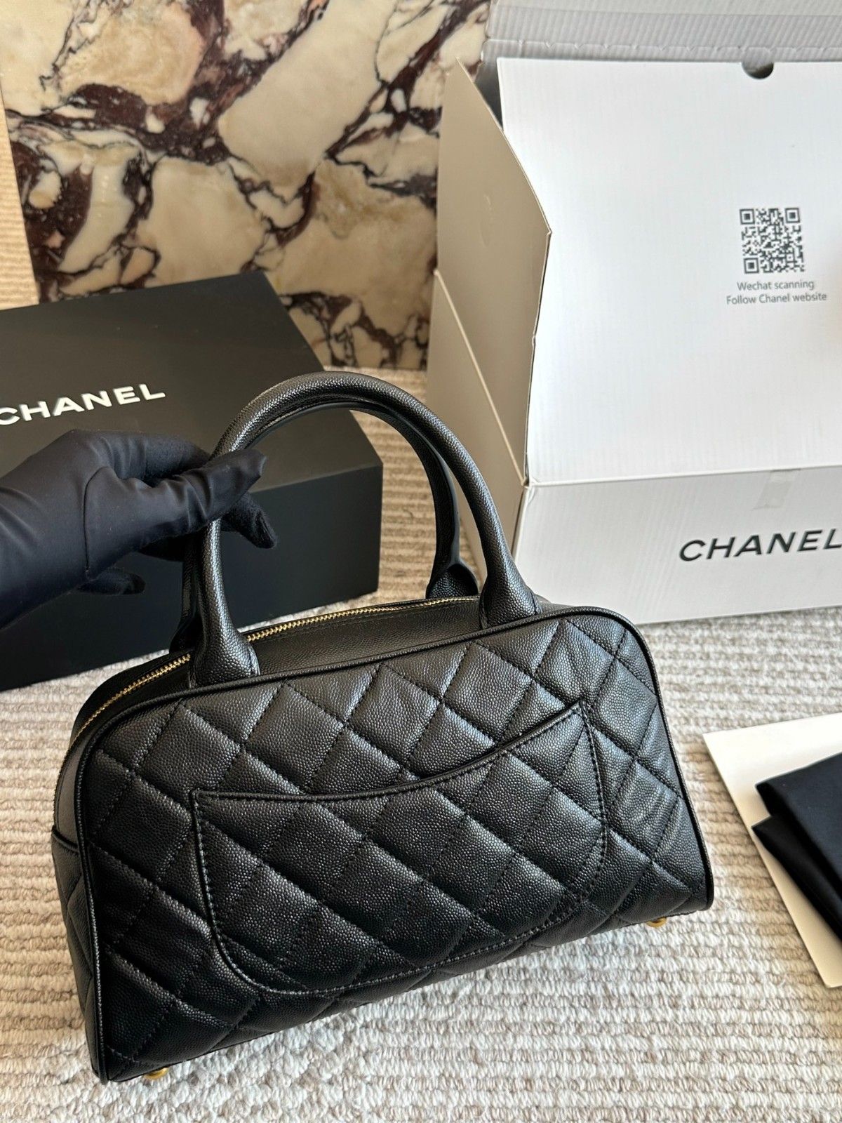 シャネル ハンドバッグ レザー オシャレ A31937