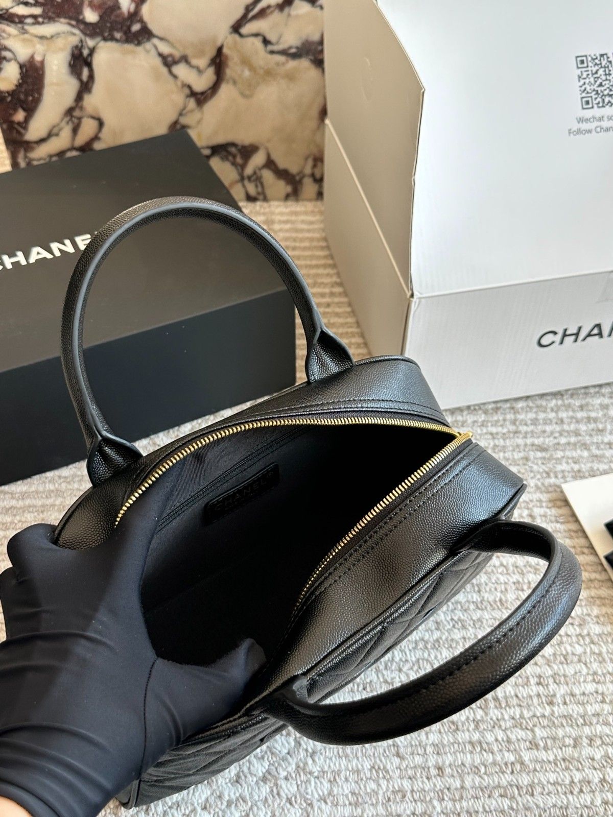 シャネル ハンドバッグ レザー オシャレ A31937