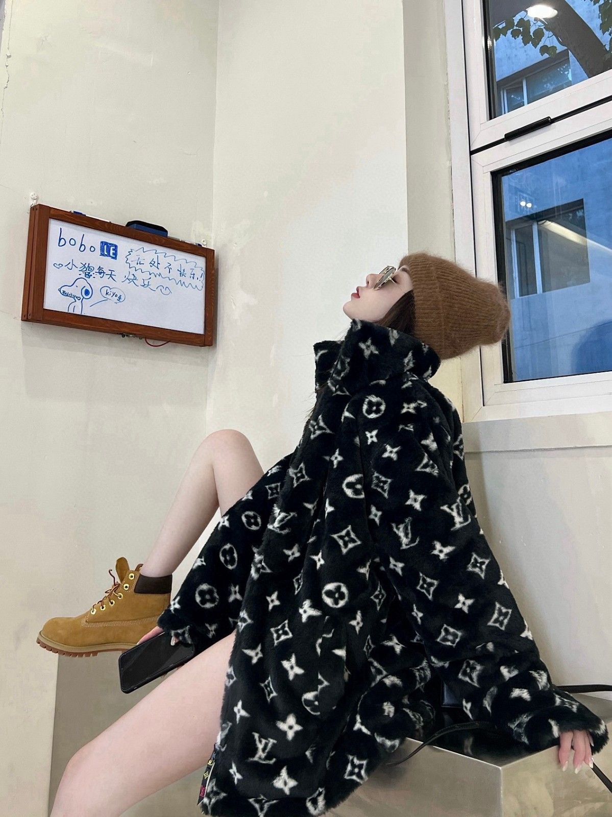 ルイヴィトン ジャケット もこもこ ゆったり 男女向け A31942