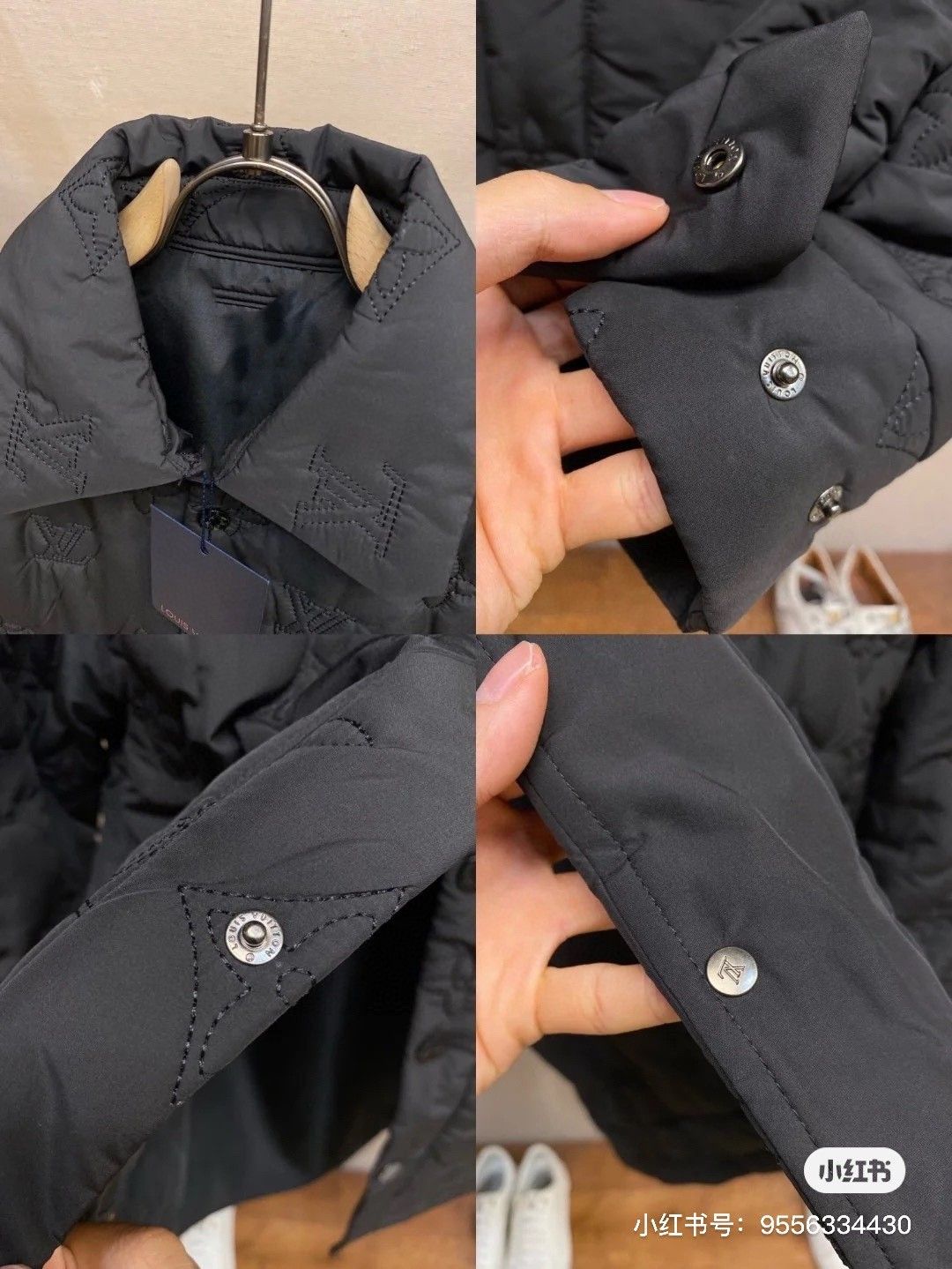 ルイヴィトン 中綿入れジャケット 刺繍ロゴ クラシック A31940