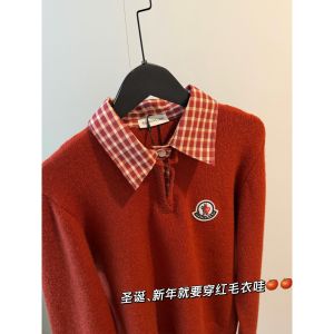 モンクレール セーター 赤 レディース向け A31962