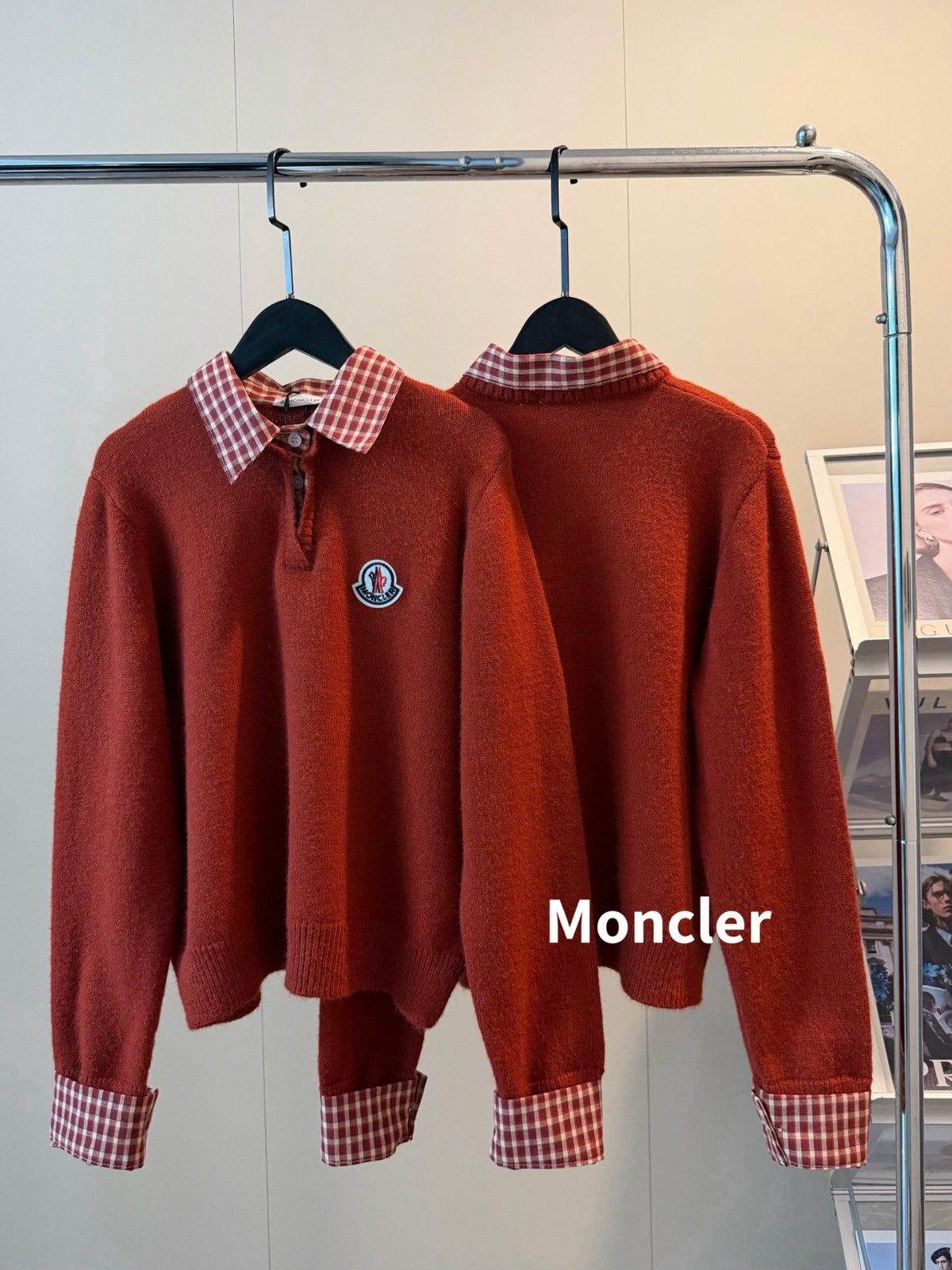 モンクレール セーター 赤 レディース向け A31962