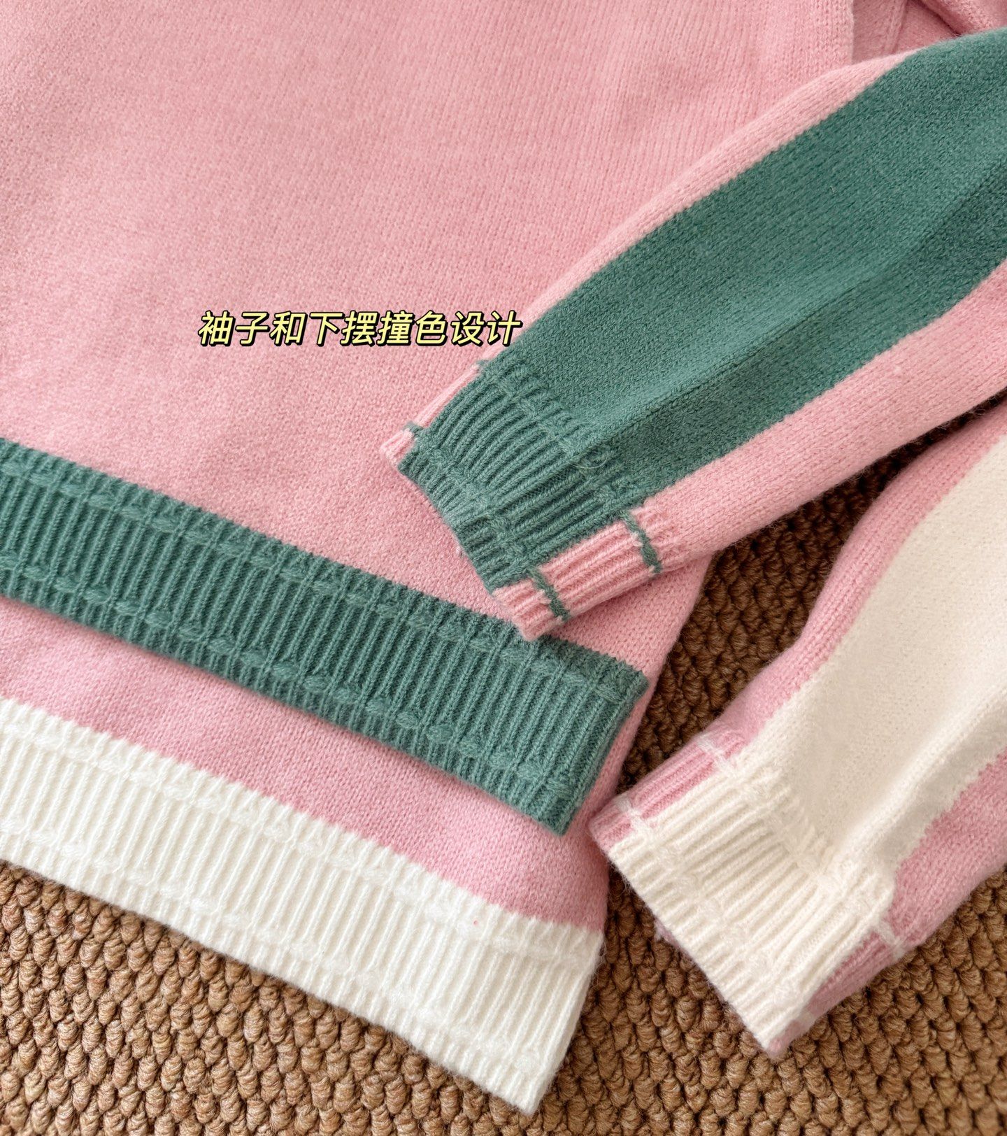 シャネル セーター 可愛い ピンク A31960