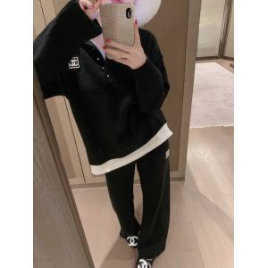 シャネル 上下セット セーター カジュアルパンツ レディース A31959