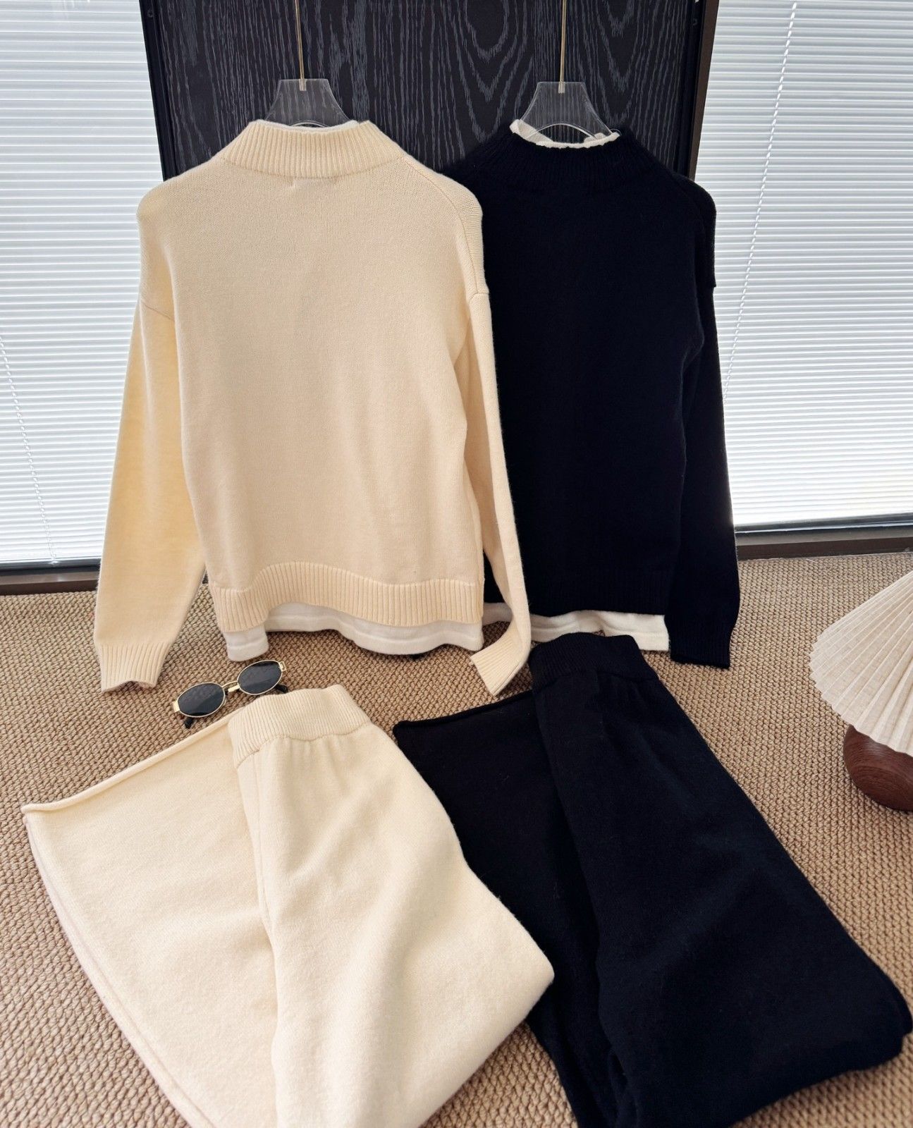 シャネル 上下セット セーター カジュアルパンツ レディース A31959
