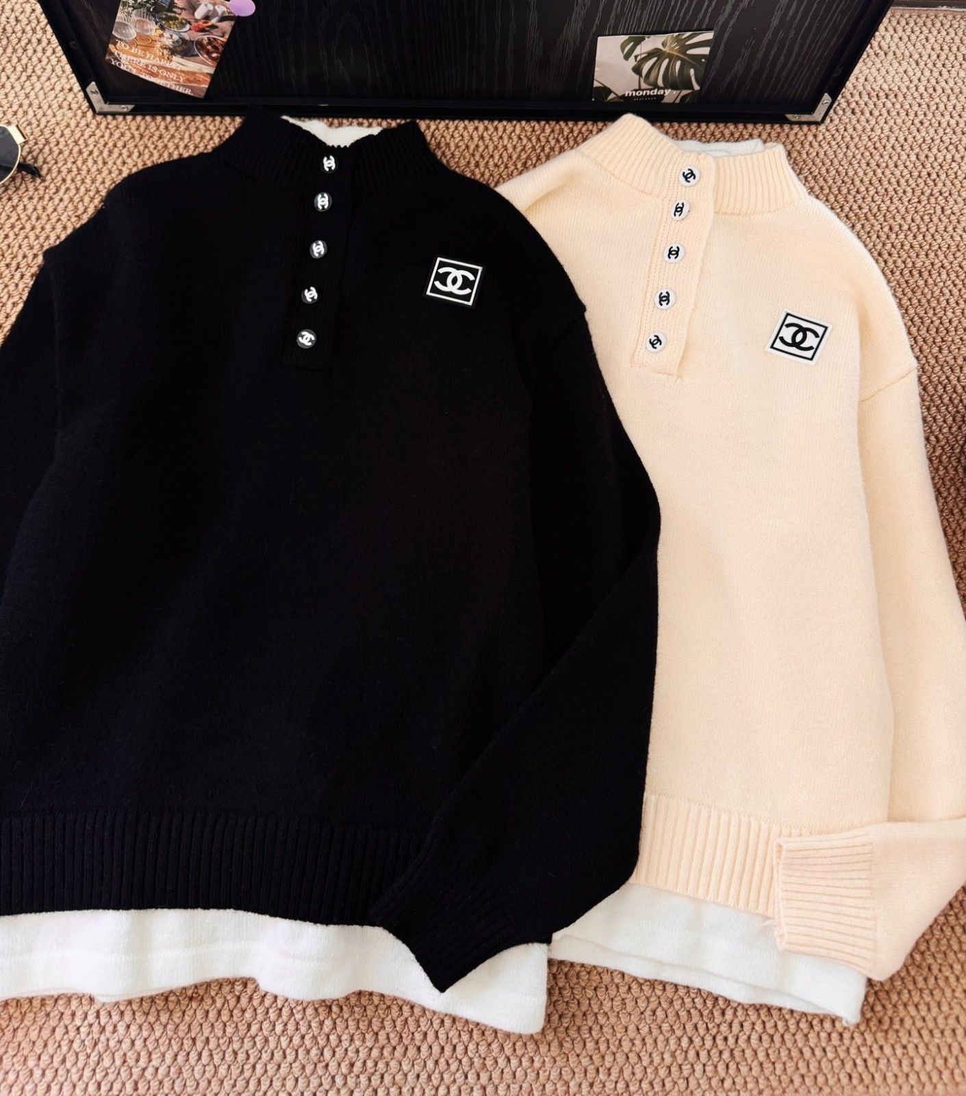 シャネル 上下セット セーター カジュアルパンツ レディース A31959
