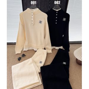 シャネル 上下セット セーター カジュアルパンツ レディース A31959